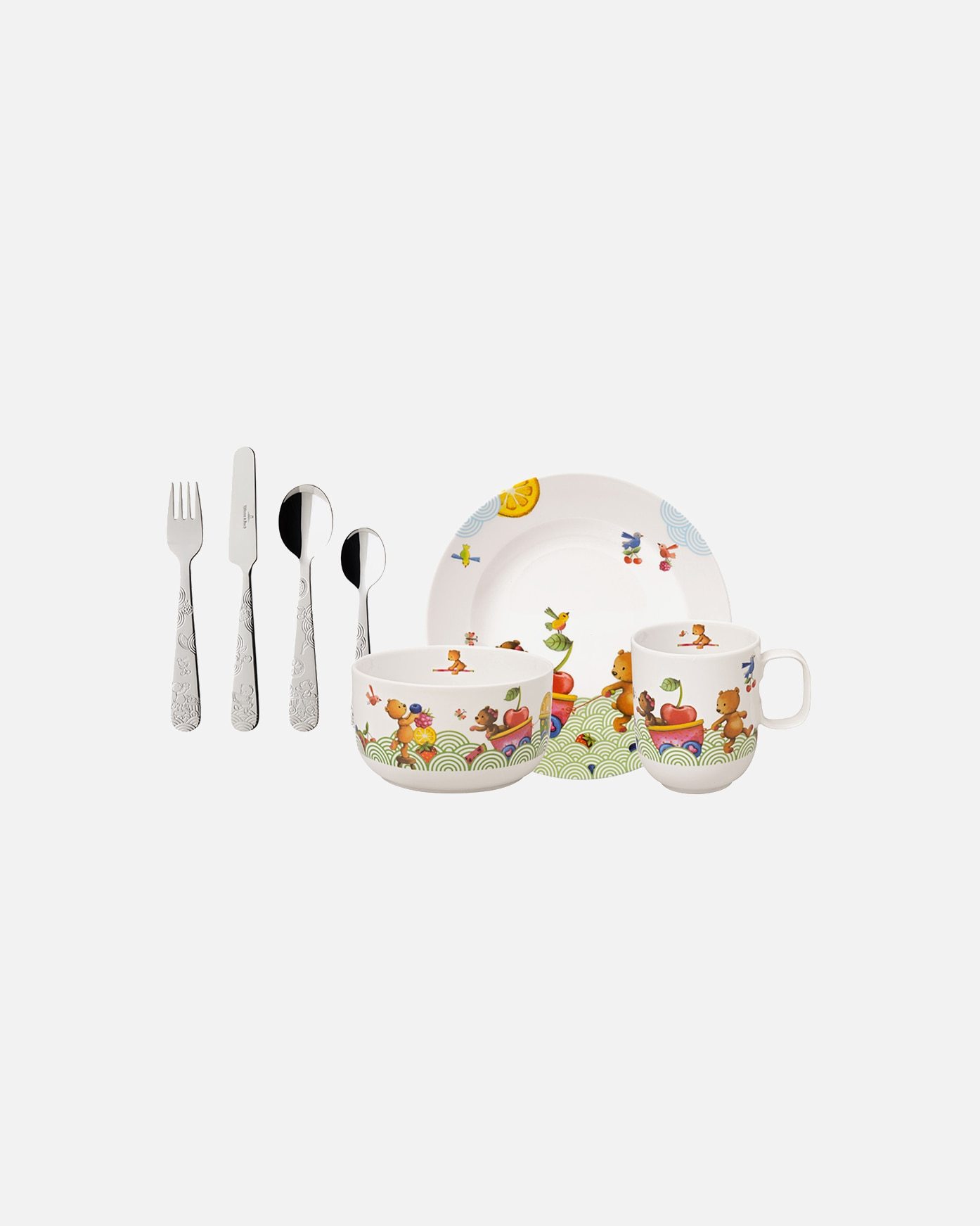Villeroy & Boch 7 daļu galda piederumu komplekts. EF Izsalcis kā lācis – 1 daļa