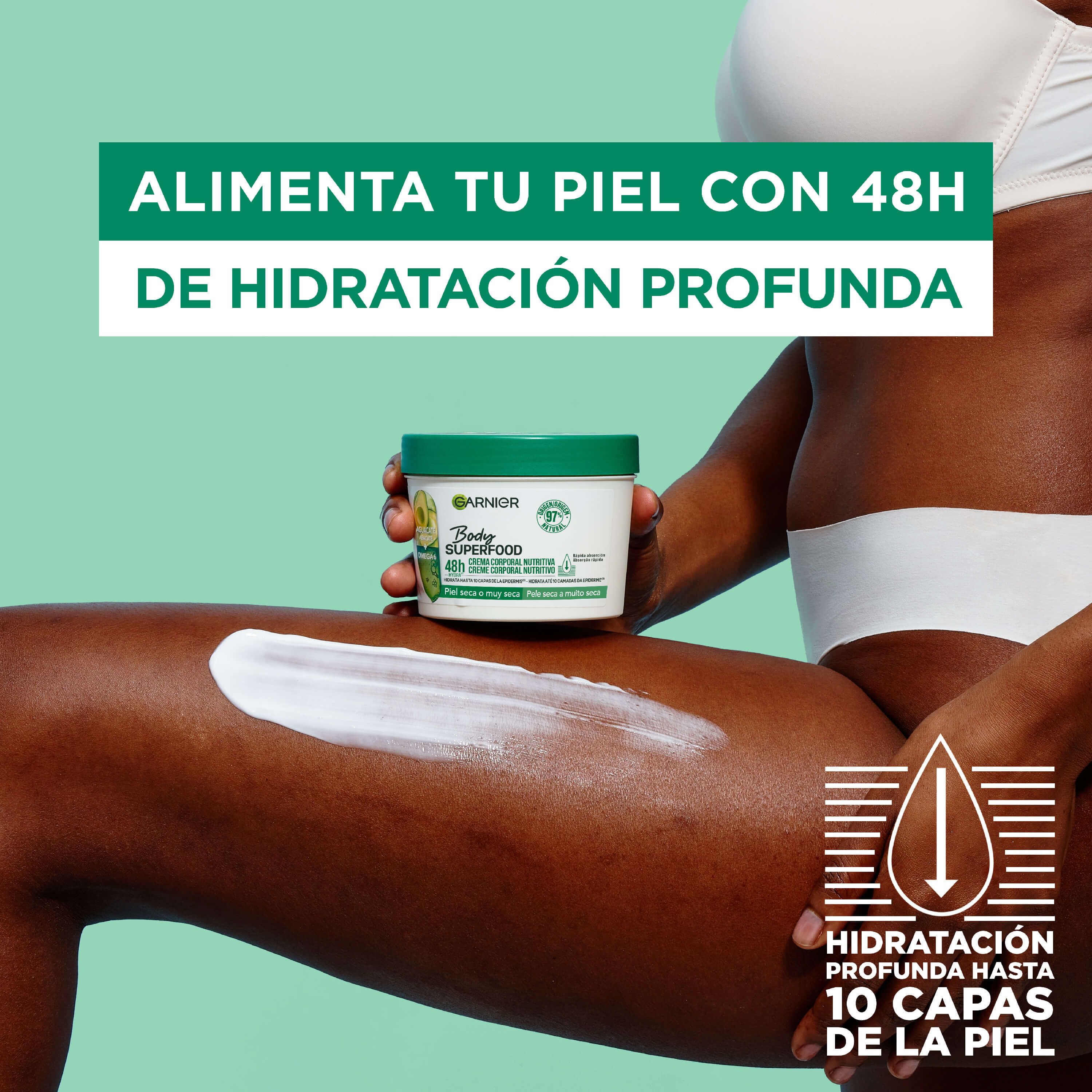 Хранљива крема за тело Body Superfood са авокадом и омега 6, млеко за тело и лосиони за тело