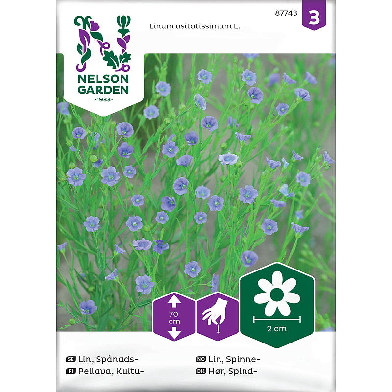 Nelson Gartensamen Spinnlein, blau