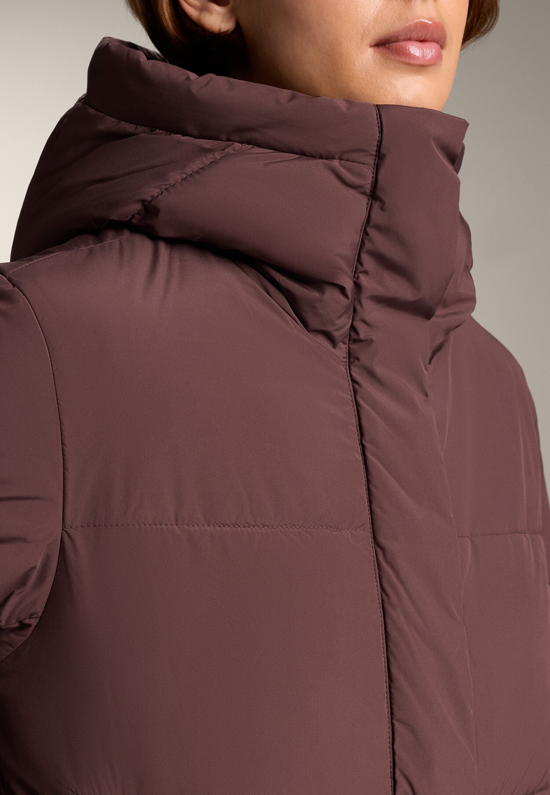 OYSHO PRIMALOFT WATERAFSTOTENDE GEVOERDE - Winterjas - donkerrood