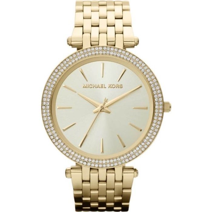 MICHAEL KORS Montre bracelet MK3191 - Pour femme - Quartz - Analogique - Bracelet : acier inoxydable - Coloris : or