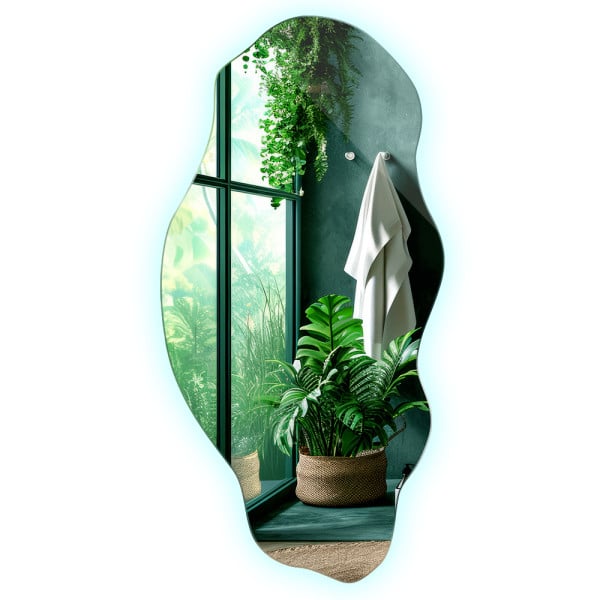 Dekoracyjne Lustro LED 50 cm x 100 cm - światło zimne