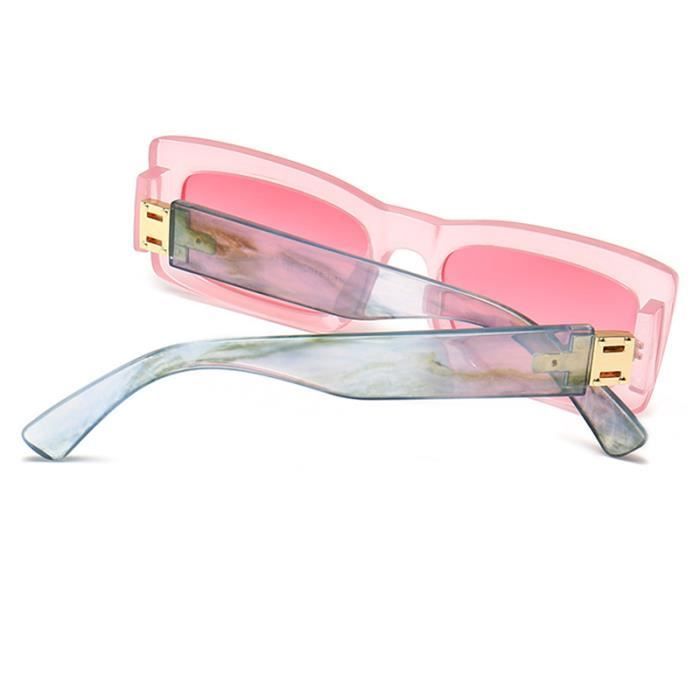 Gafas de sol de moda para mujer SHARPHY, montura rectangular rosa, estilo elegante, ideales para conducir, viajar y con protección UV.