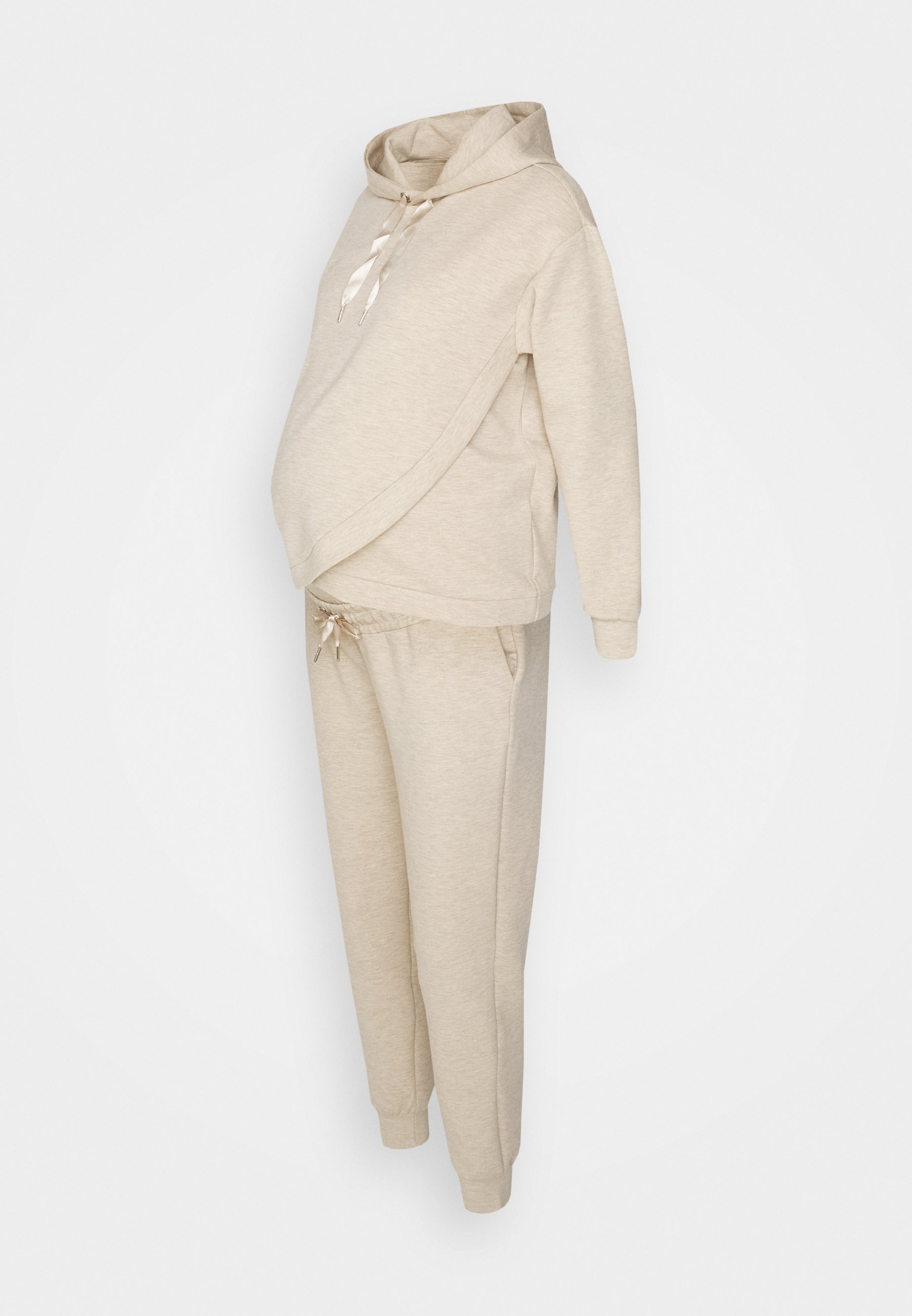 Anna Field MAMA SET - Hoodie - gemêleerd beige