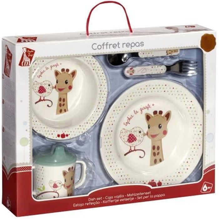 SOPHIE DE GIRAFFE Kiwi Baby Maaltijdset