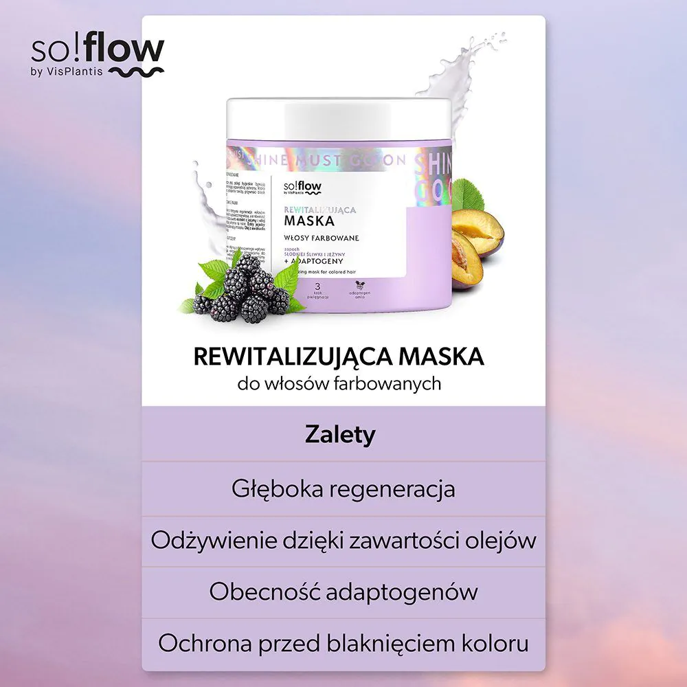 So!Flow Rewitalizująca Maska do włosów farbowanych 400ml