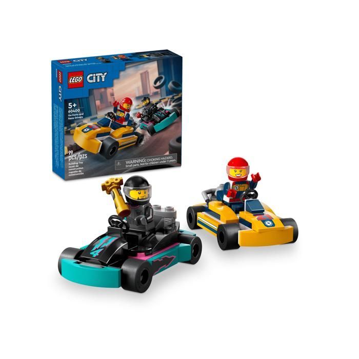 LEGO city 60400 Les karts et les pilotes de course Cadeaux Jouets Objets de collection 5+