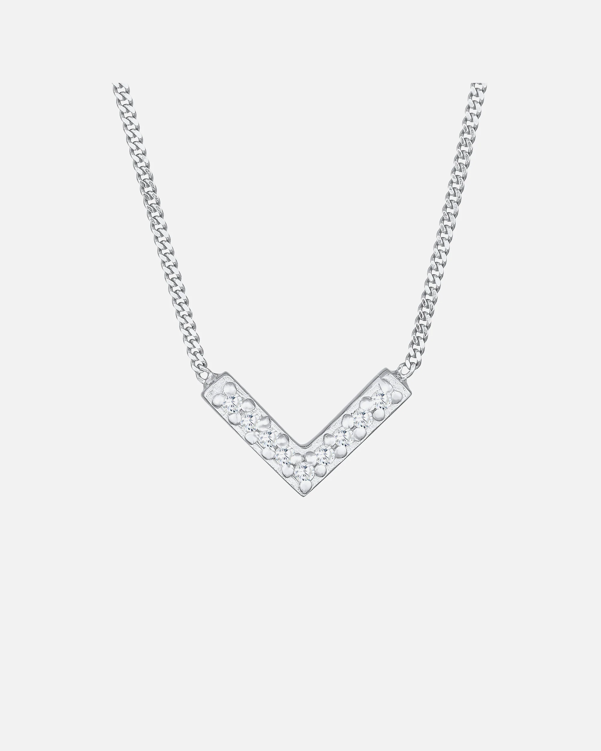Elli Femmes Forme de V Étincelant Élégant avec Cristaux de Zirconium en argent sterling 925