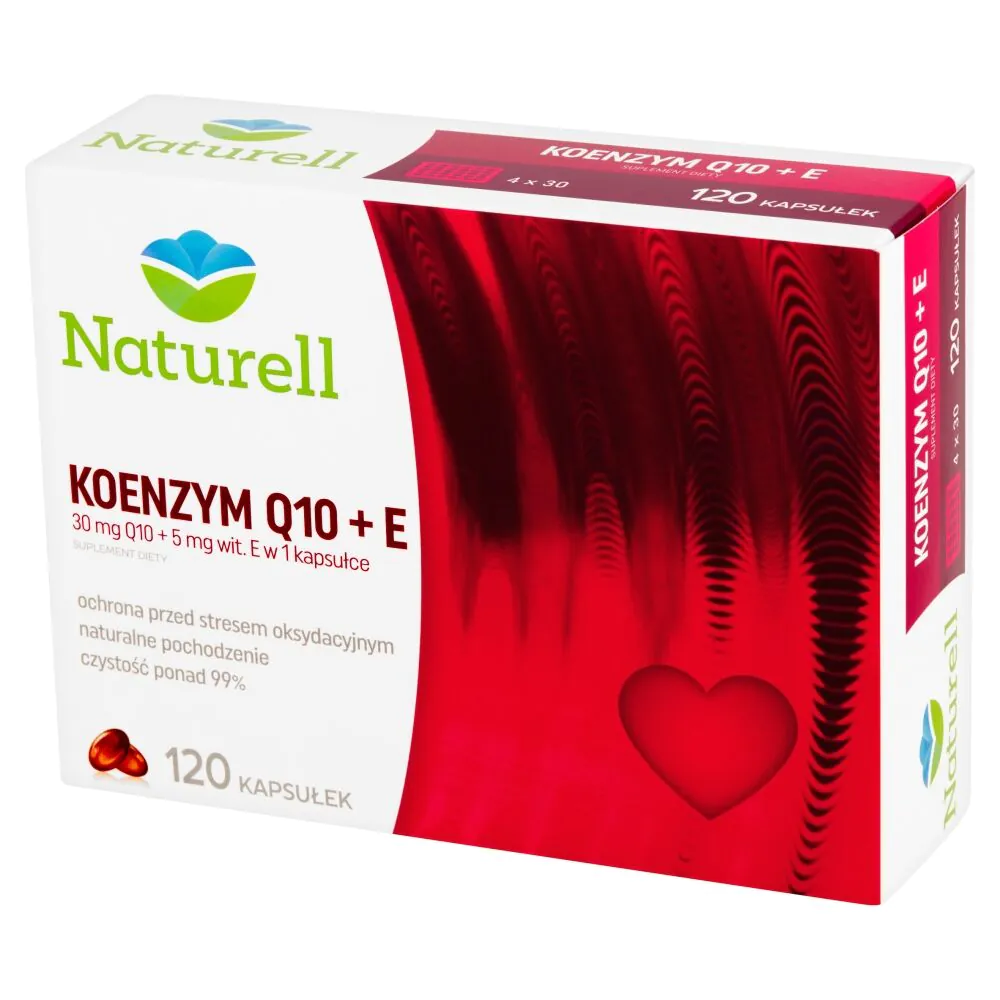 Naturell Koenzym Q10 + Witamina E, Kapsułki