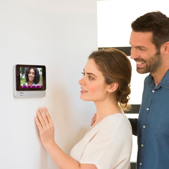 Video intercom - PHILIPS - WelcomeEye Connect 2 - Wired - Connected - 7-inch screen - 130° viewing angle - Night vision