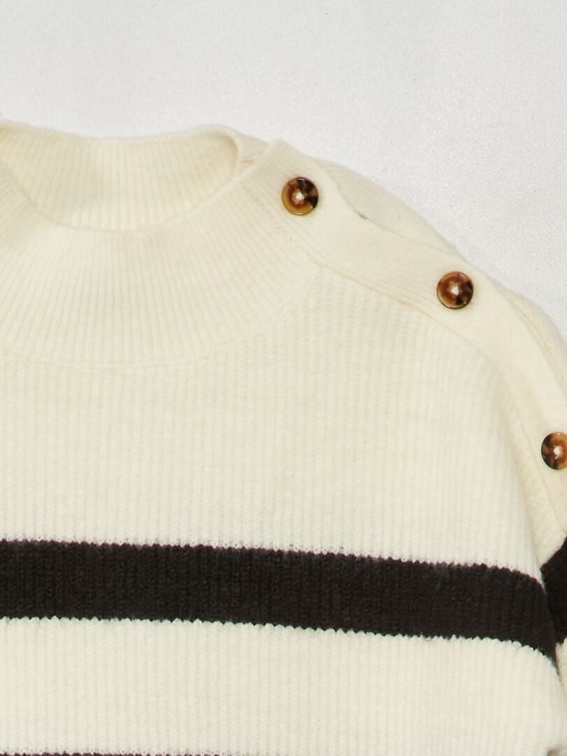 Matrozentrui met lange mouwen - Beige/Zwart