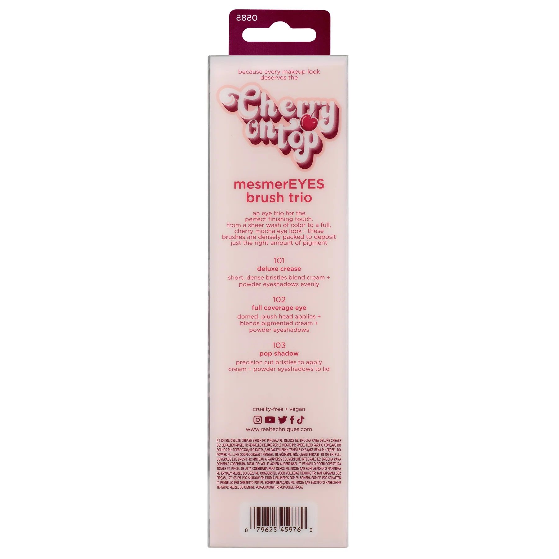 Sada štetcov Cherry On Top MesmerEYES Sady štetcov na make-up