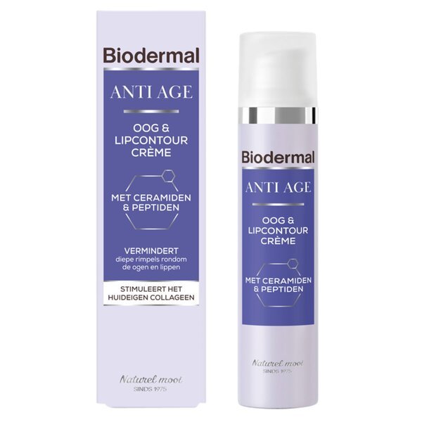Biodermal Anti-Age Oog & Lipcountourcrème<br>15 ml