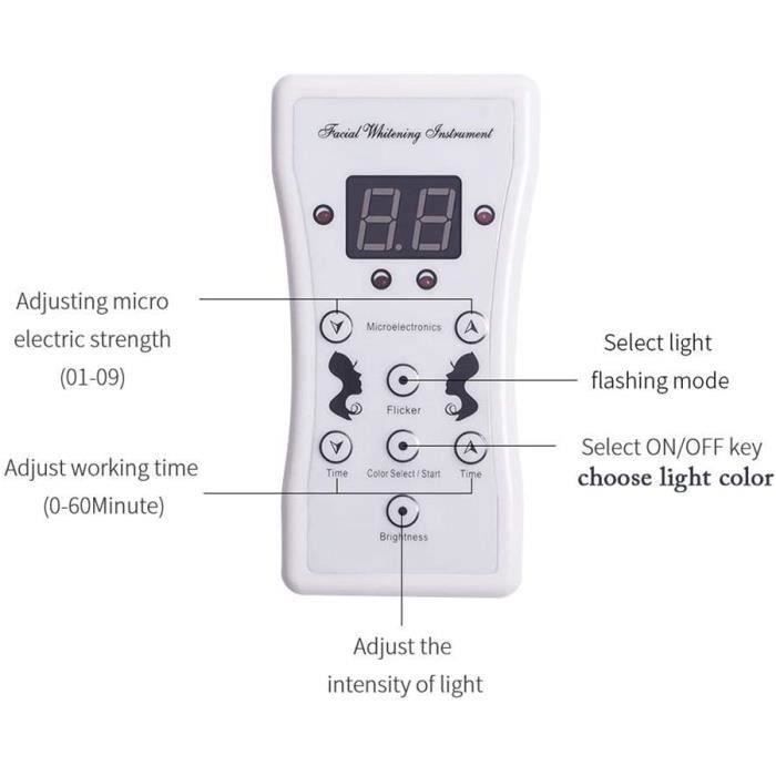 YYV 7 Couleur LED Lumire Masque Photon Cou du Visage Masque Rajeunissement peau Soins Visage Traitement pour Anti-geContracti