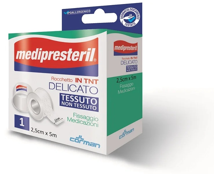 MEDIPRESTERIL Vliesstoffrolle Medipresteril Delicate 2,5 cm x 5 m 1 Stück