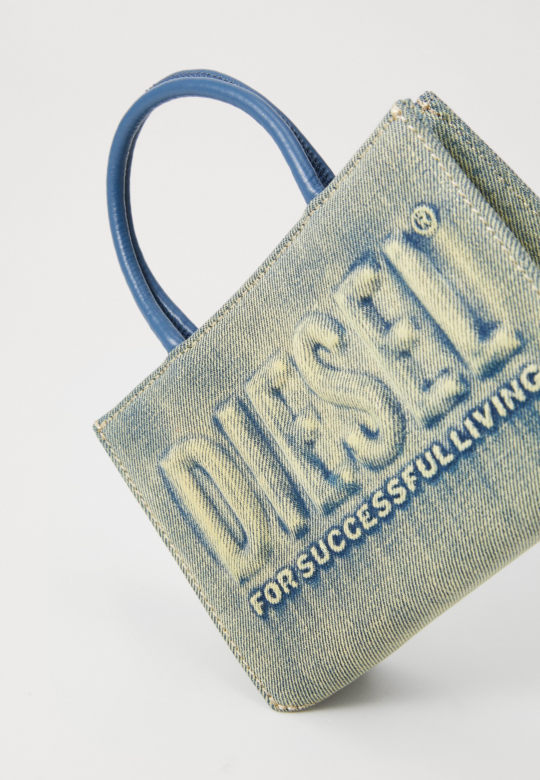 Diesel 3D MINI TAS UNISEX - Handtas - blauw denim