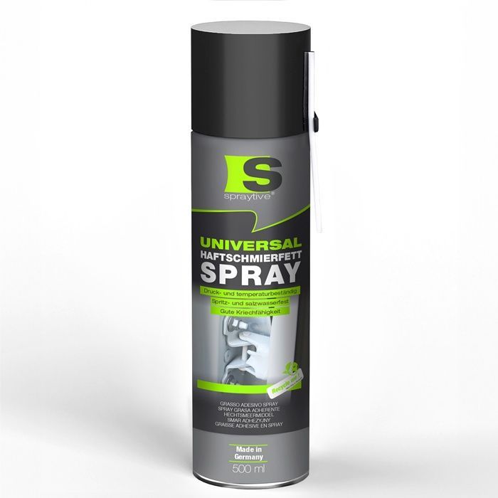 Spraytive 1× 500ml – universal spray of adhesive grease, penetrating lubricant for cars, joints and bearings