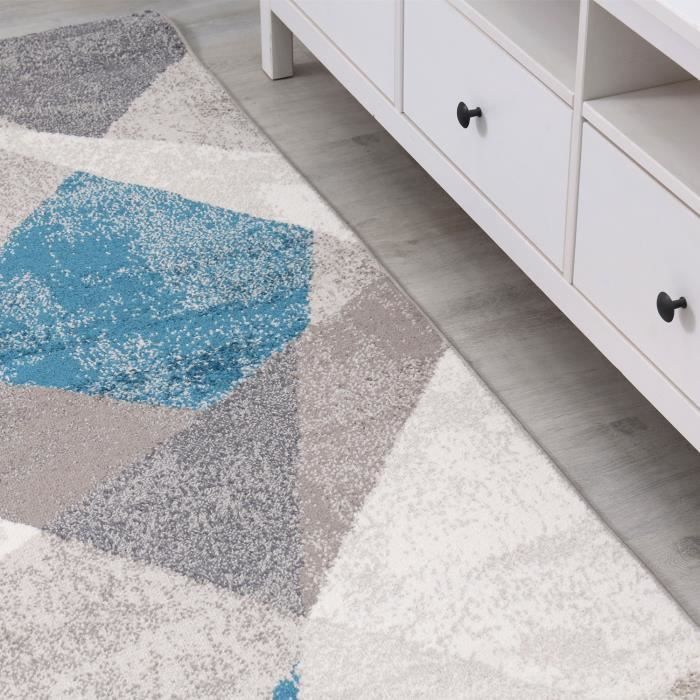 Tapete - VIMODA - Lorenzo - Azul - 80x150 cm - Polipropileno