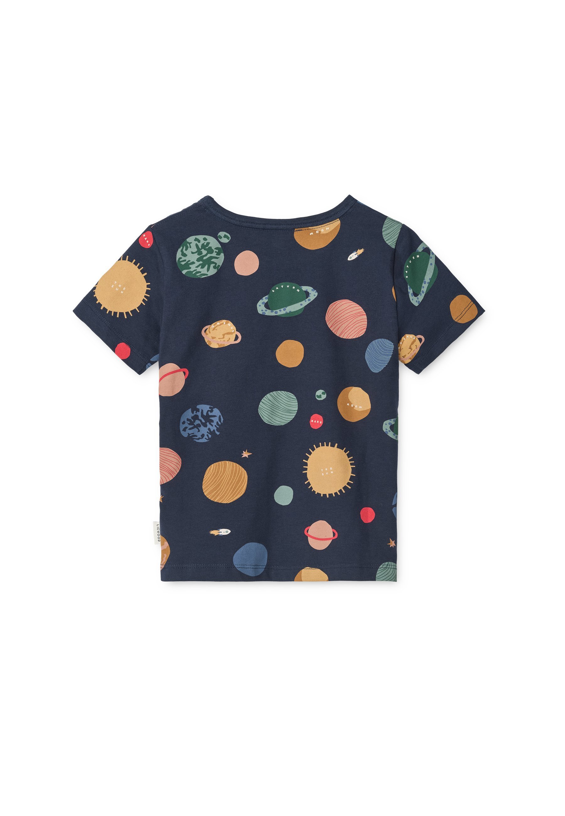 Liewood APIA bedrukt T-shirt met korte mouwen, unisex - Print T-shirt - universe/klassiek marineblauw
