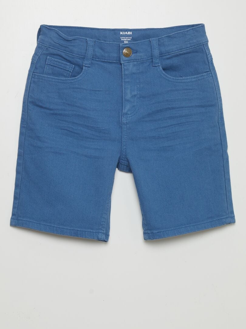 Bermudas de mezclilla - AZUL