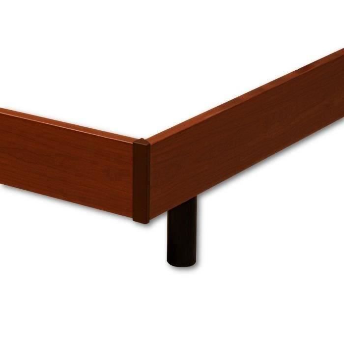 Set relax TALCA: materasso + basi letto elettriche, finitura ciliegio, 2 x 70 x 190 cm - Schiuma - 14 cm - Rigido