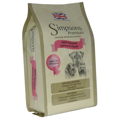 Simpsons Premium Sensitive Adult Dog -lohi ja peruna