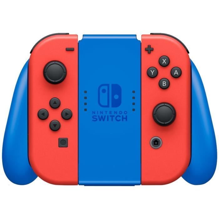 Nintendo Switch Console • Mario Limited Edition (Red & Blue) + Carrying Case