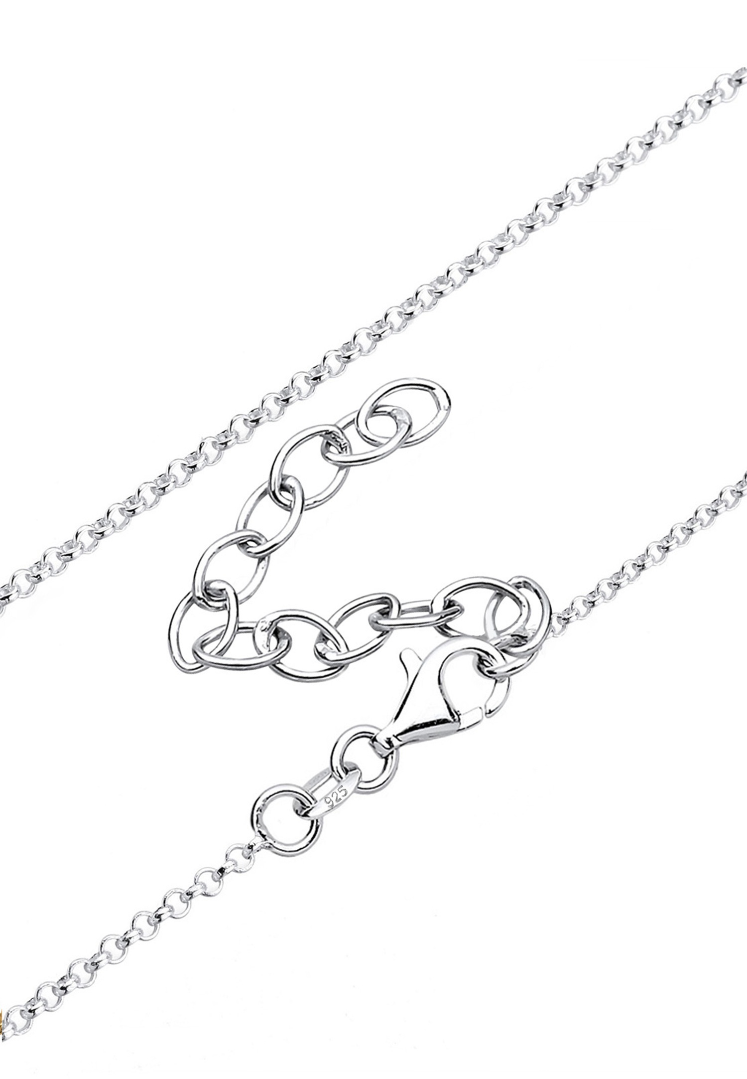 Elli DIAMONDS Femme Pendentif Infinité Symbole et Diamant (0.02 ct.) - (925/1000) Argent