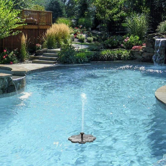 Nueva fuente solar de 1,5 W para baño de pájaros, decoración de jardín, adorno de jardín, fuente solar para mini estanque