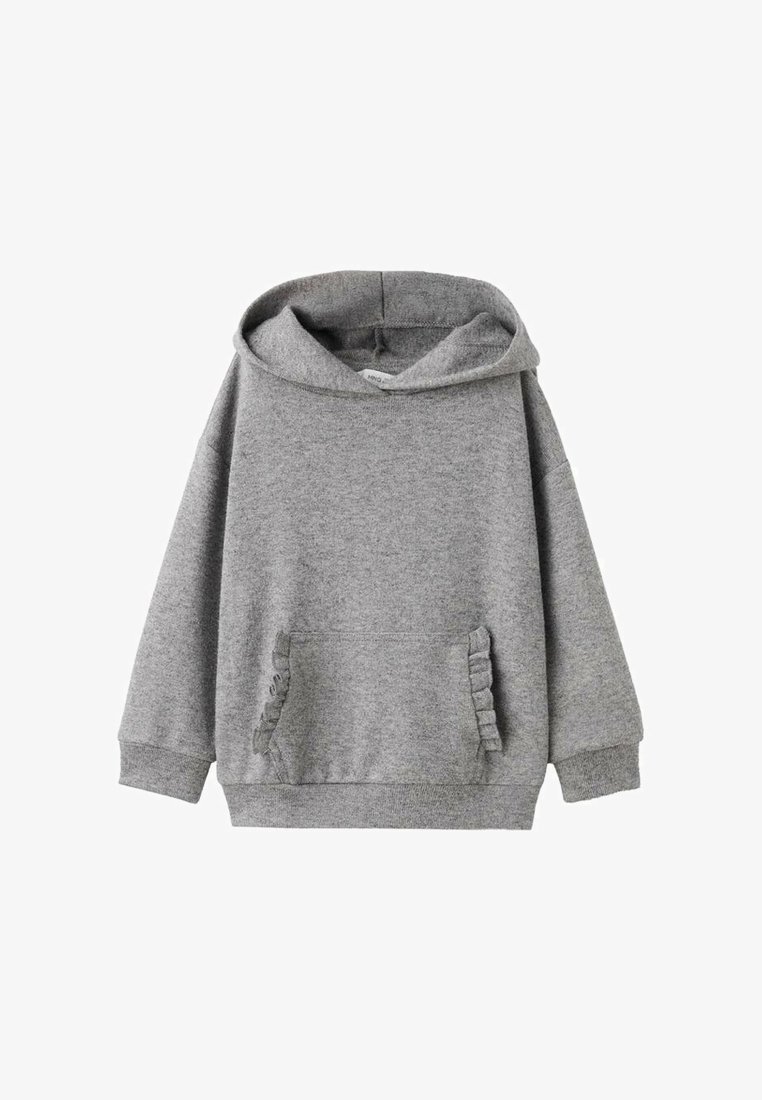 Felpa con cappuccio Mango Kids - grigia