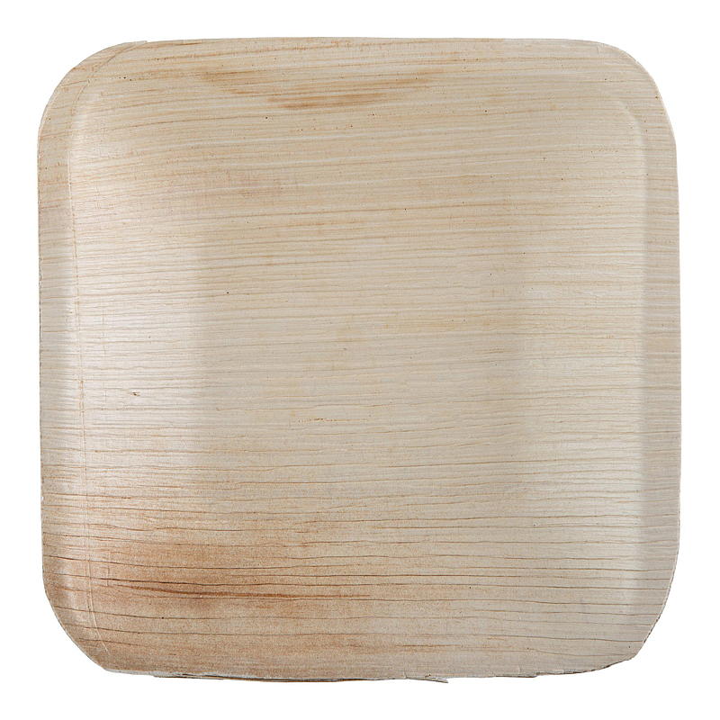 Nature Engångstallrik 10-pack 15 cm palmblad fyrkantig