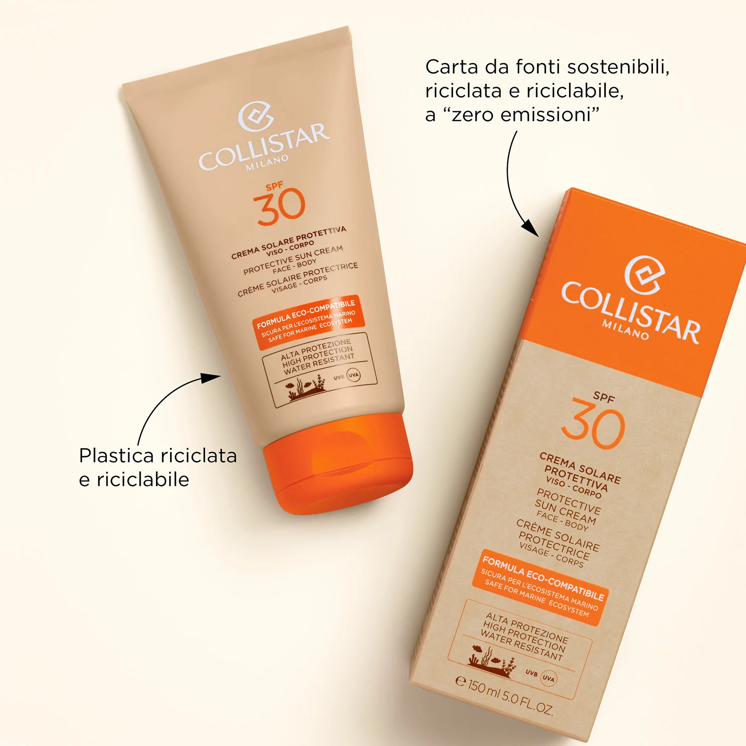 Abbronzatura Crema Solare Protettiva SPF30 - Crema solare corpo alta prot., Solare viso alta prot.