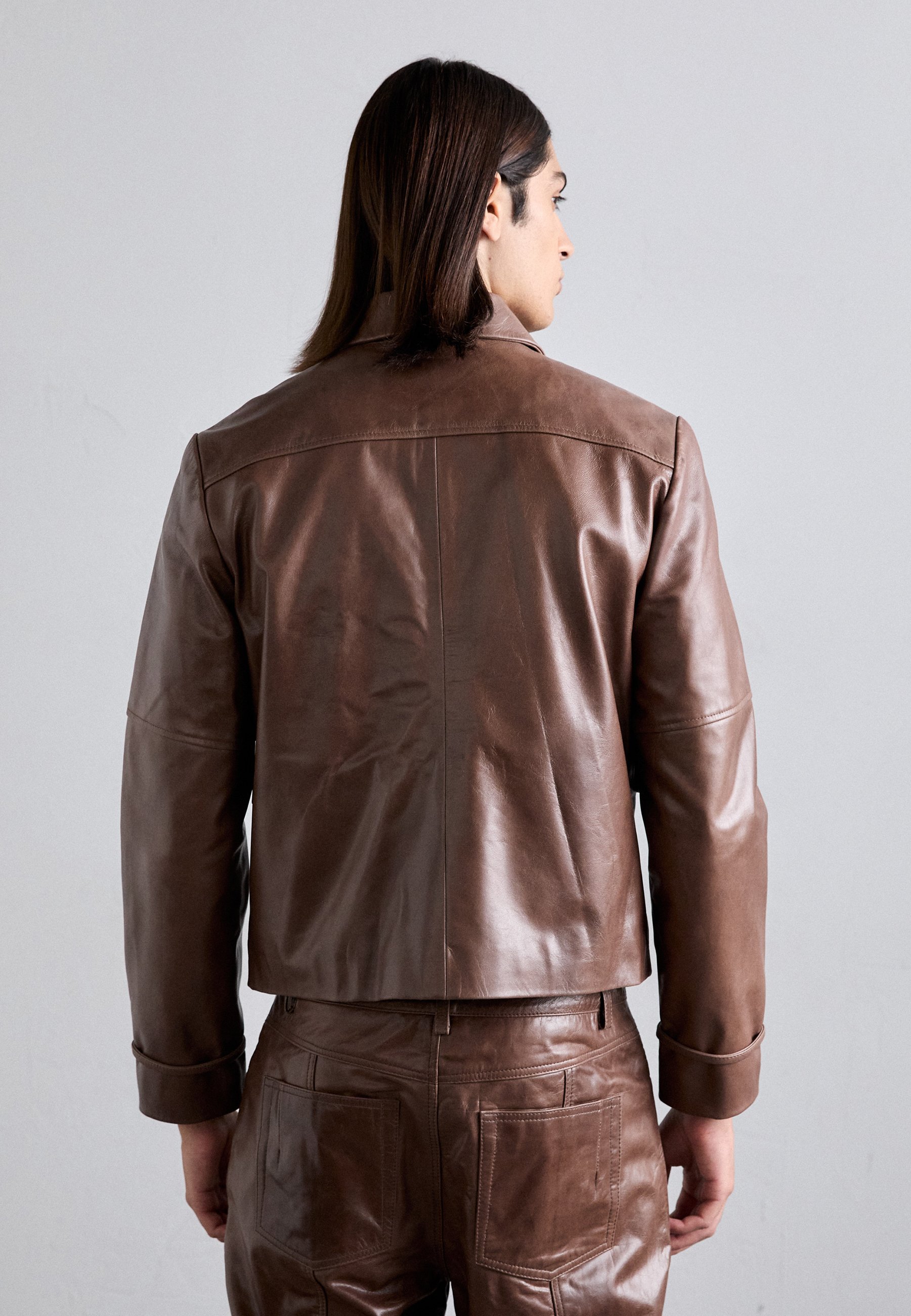 Veste unisexe Won Hundred DELHI - Veste en cuir - marron foncé