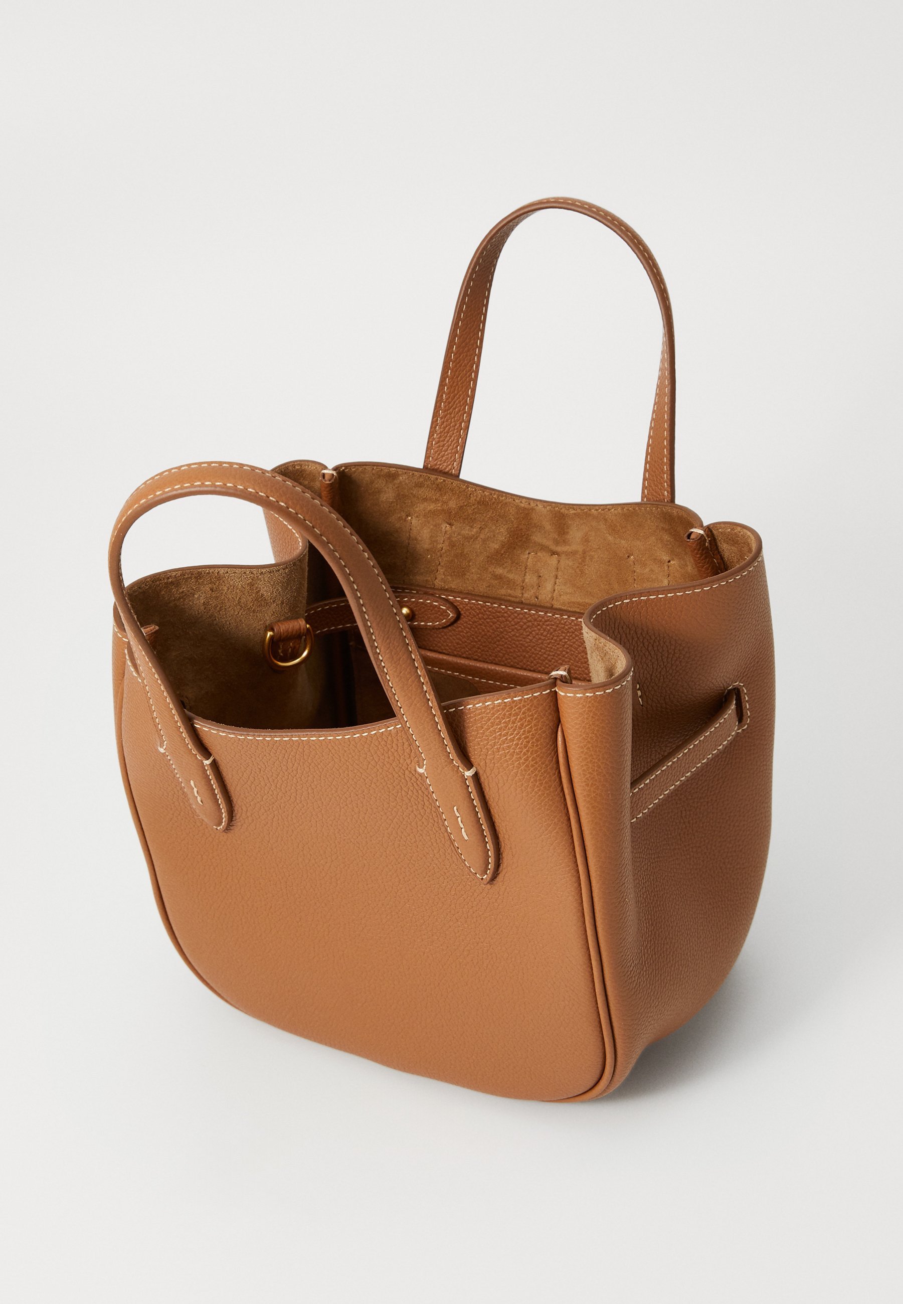 Polo Ralph Lauren SMALL TOTE - Handtas - toffee