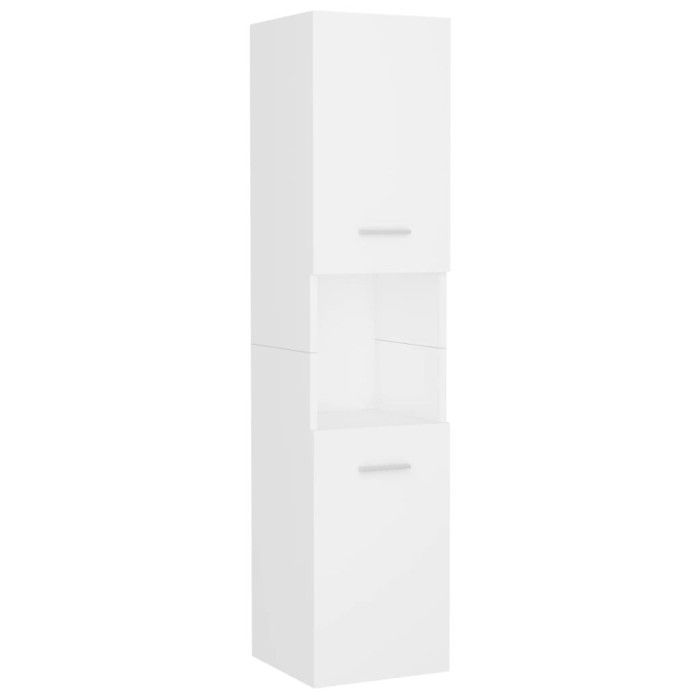 vidaXL Ensemble de meubles de salle de bain blanc bois d'ingénierie 3070955