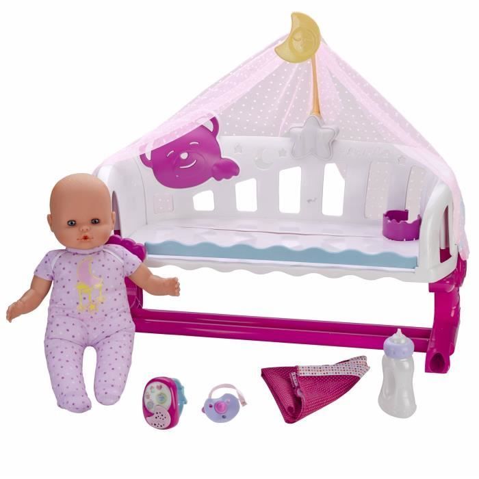 NENUCO - Boneca Interativa Dorme Comigo e com Babá Eletrônica - 35cm