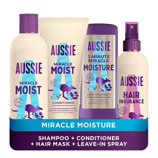 Aussie Miracle Moisture Balíček s bezoplachovou kúrou
