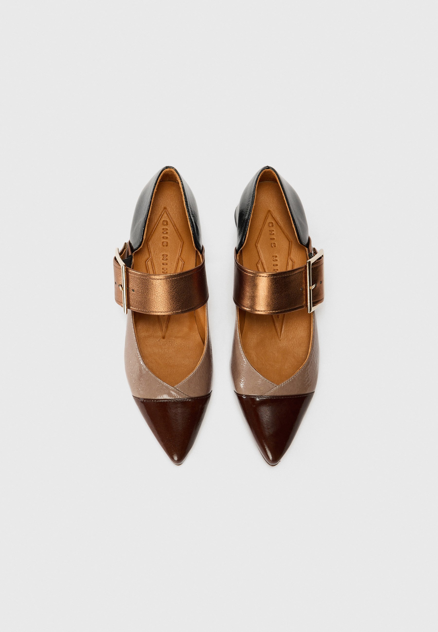 Chie Mihara HEBAS - Ballettschuhe - Schokoladenzucker/Schwarzer Zucker/Aschezucker/Kupfer Dali
