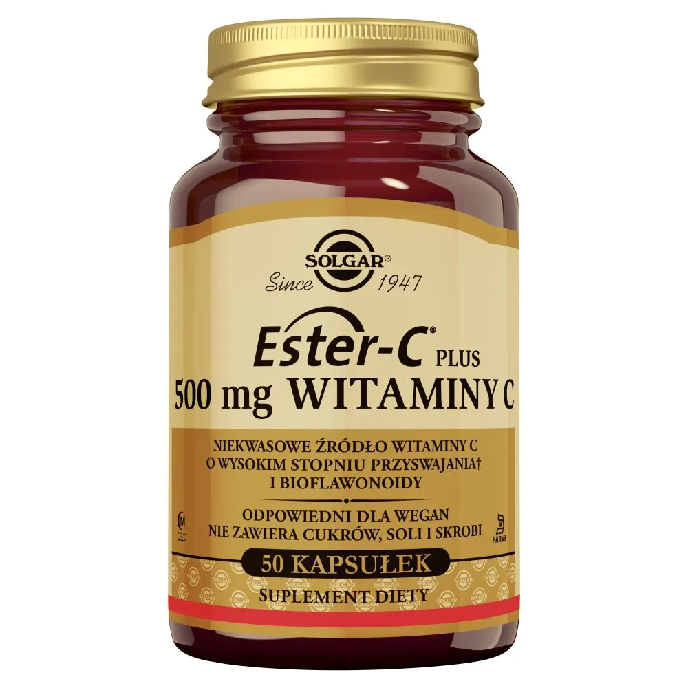 Solgar Ester-C Plus Suplement diety z witaminą C 500 mg kapsułki