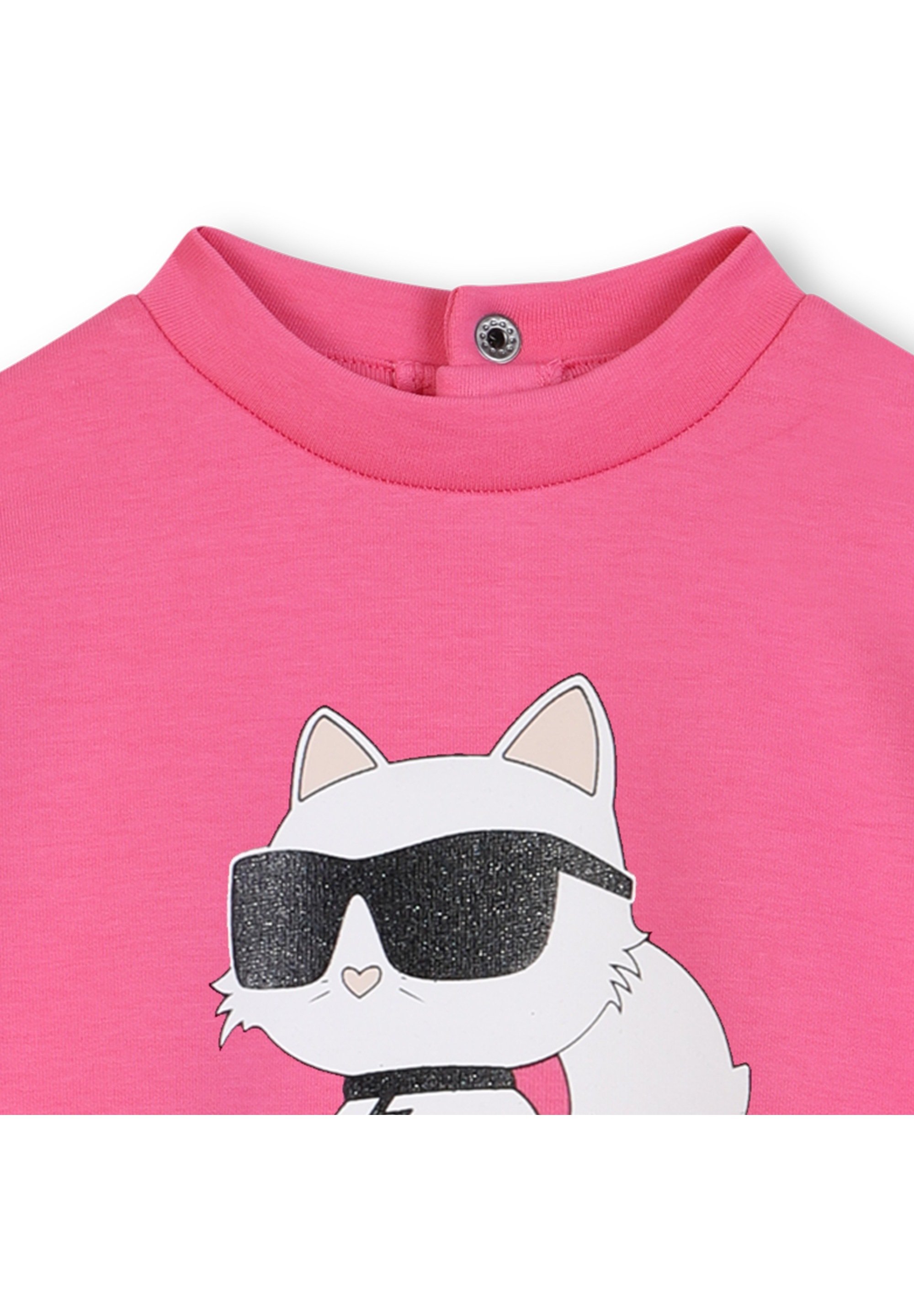 Robe de jour KARL LAGERFELD KIDS - coucher de soleil sangria