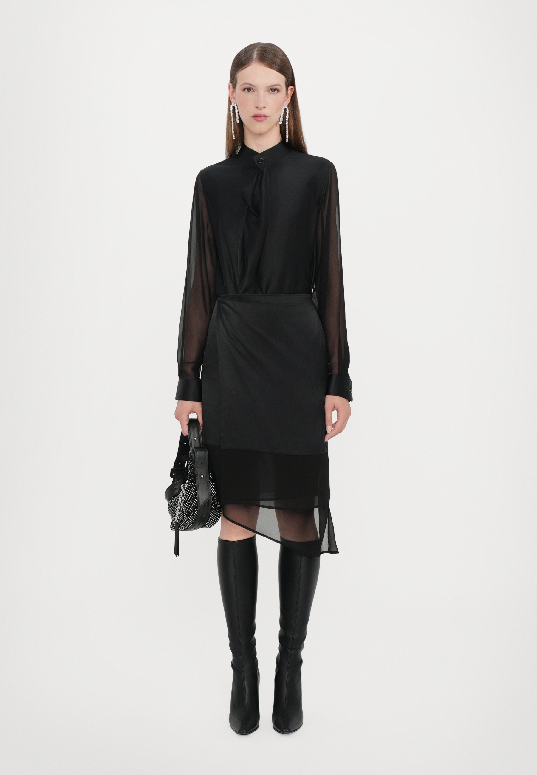 Helmut Lang sjaal - cocktailjurk / feestjurk - zwart