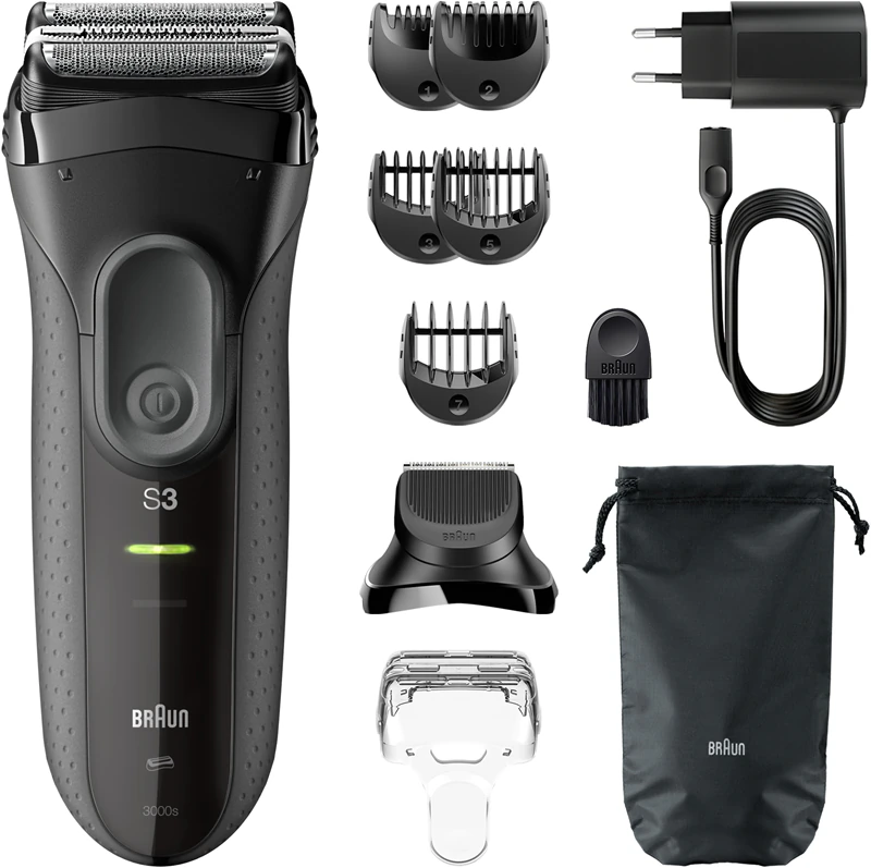 Barbeador elétrico Braun Series 3+ 3000bt