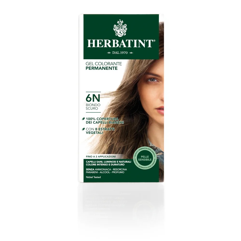 HERBATINT Herbatint Permanente Gel Haarkleur 6N Donkerblond 150 ml