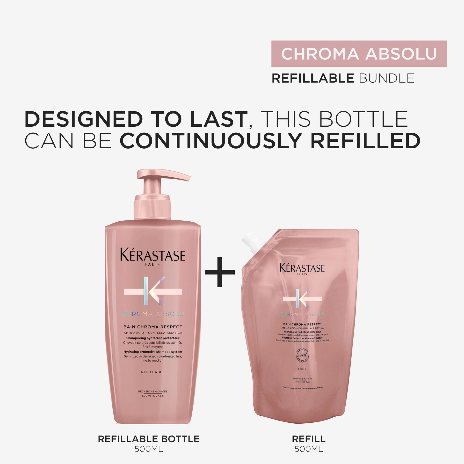 Bain Chroma Respect Σαμπουάν Ανταλλακτικό 500 ml - Kérastase