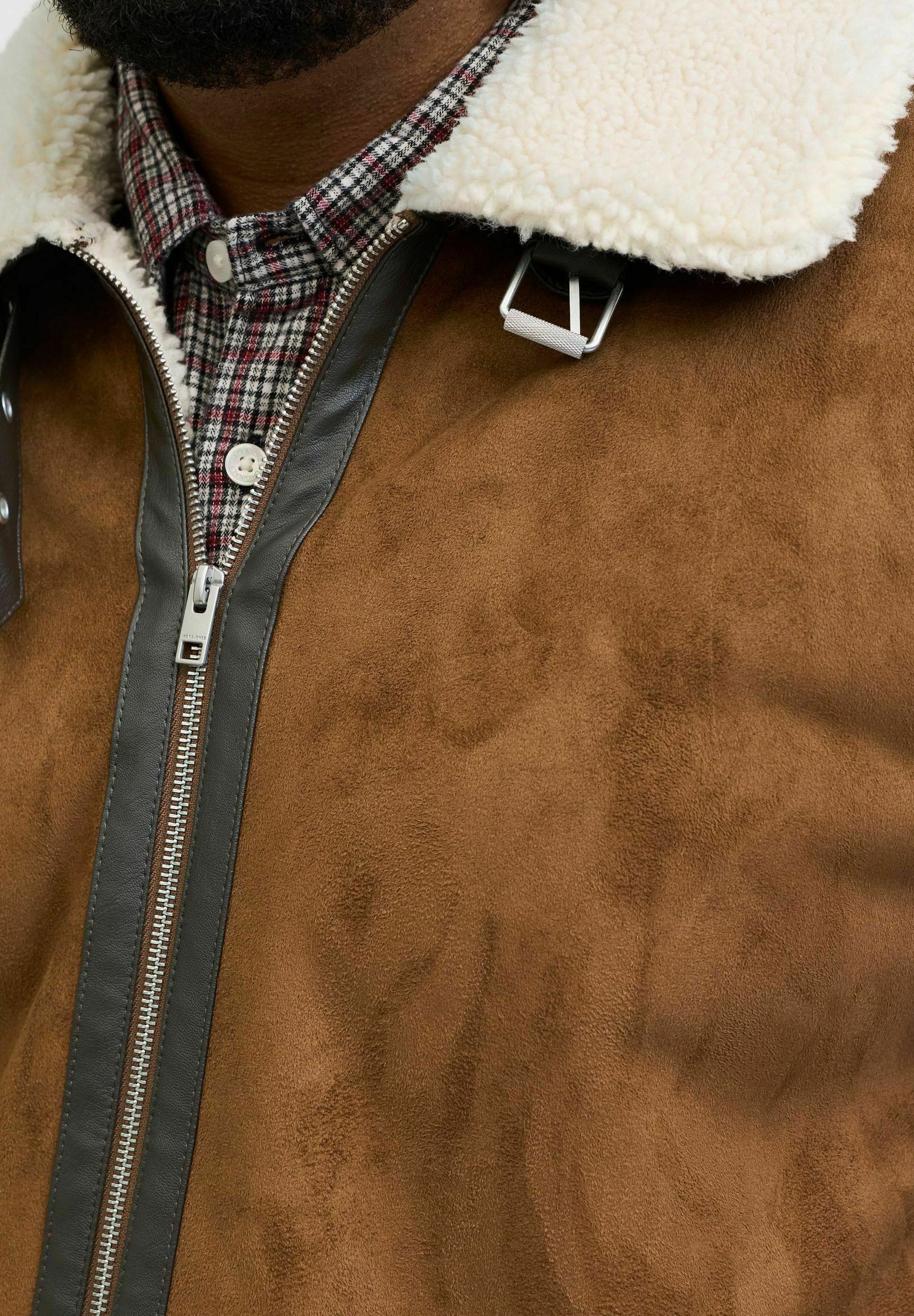 Jack & Jones kunstleren jas - cognac
