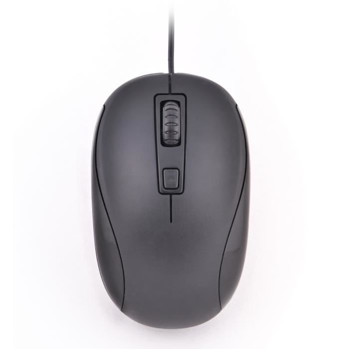 Wired Mouse - BLUESTORK - OFFICE 10 - PC/MAC - Black