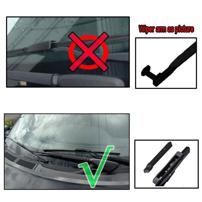 Set of 3 front and rear wiper blades for Renault Scénic 2 - Grand Scénic 2 2005 2006 2007 2008 2009