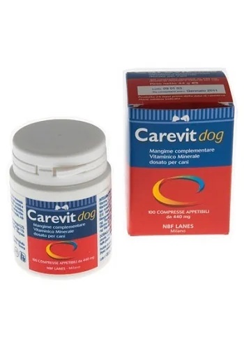 NBF LANES Carevit para perros, botella de 100 tabletas sabrosas