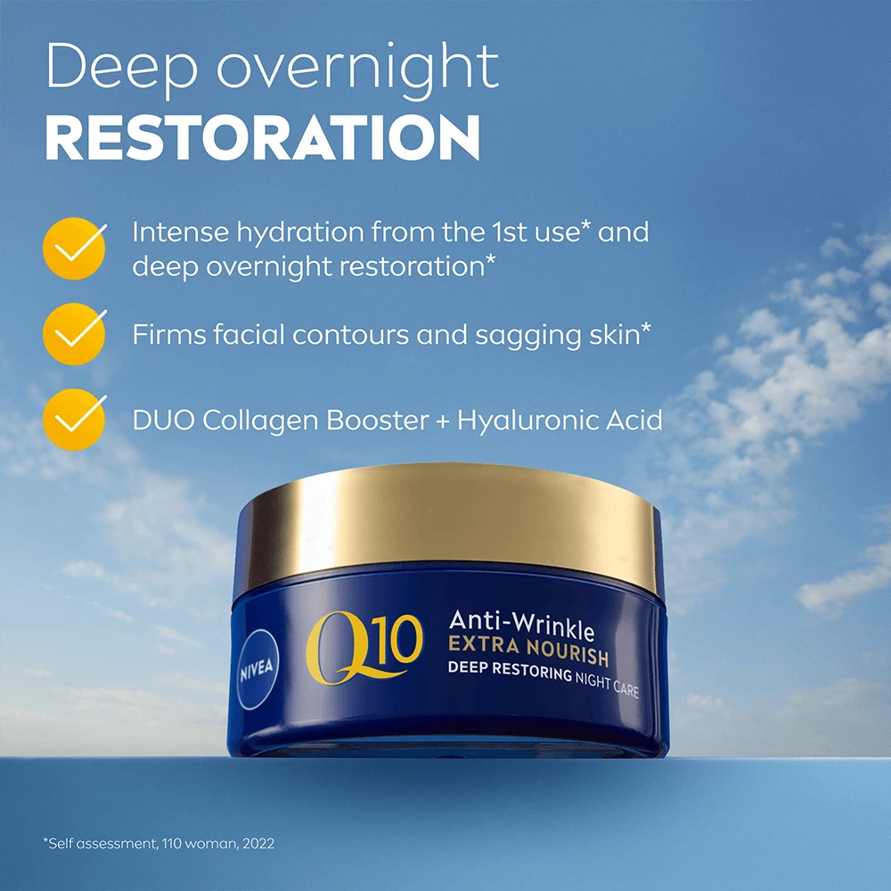 Q10 Extra Nourish dubinski obnavljajuća noćna krema 50 ml - NIVEA