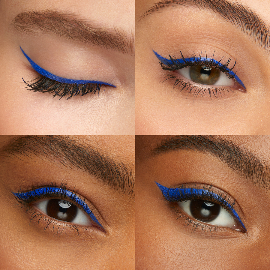 NEUER SUPERFARBIGER WASSERFESTER EYELINER 06 Blau